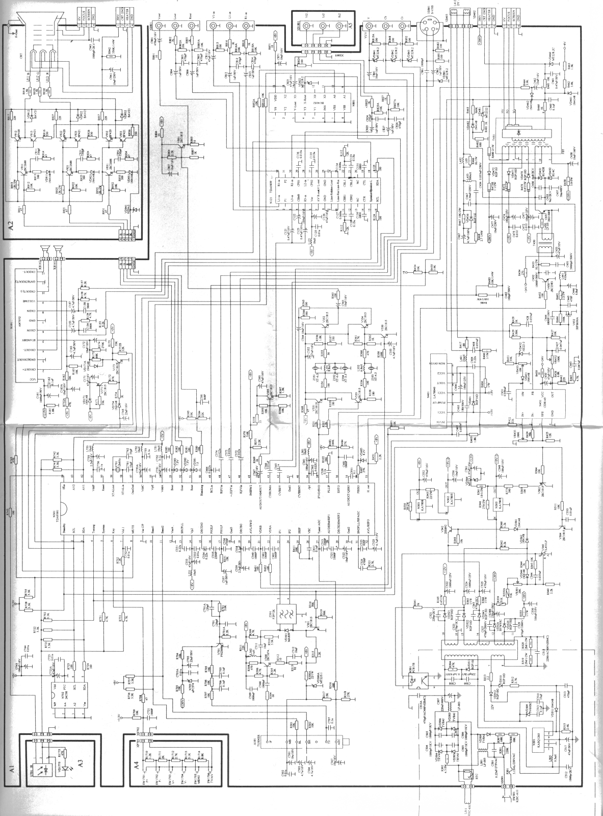 Hyundai HU-TV2900SF, HU-TV2960PF Schematic