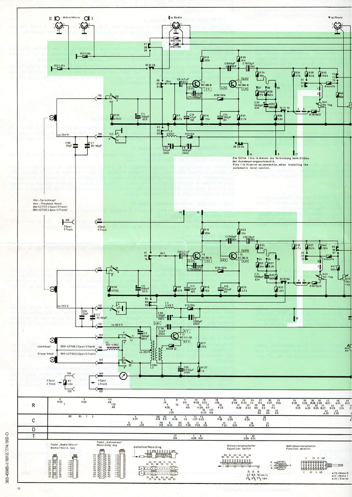 Uher SG520 Schematic - ManualMachine.com
