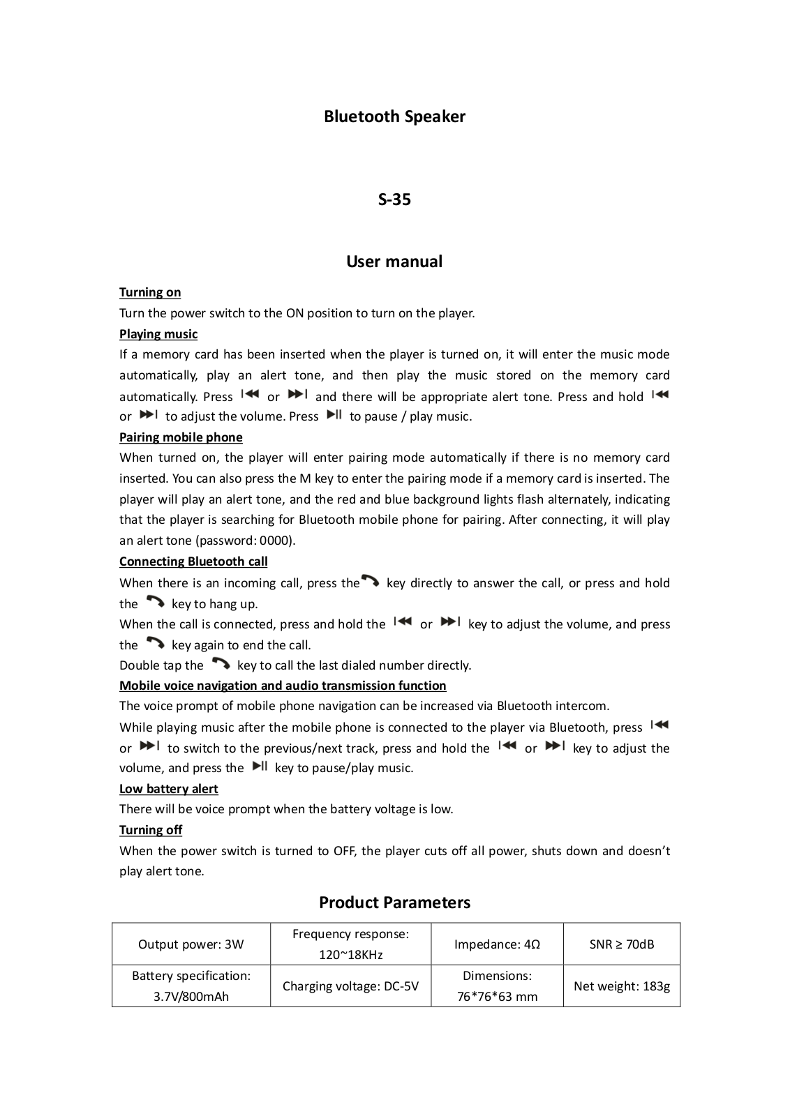 SOAIY TECHNOLOGY S 35 User Manual