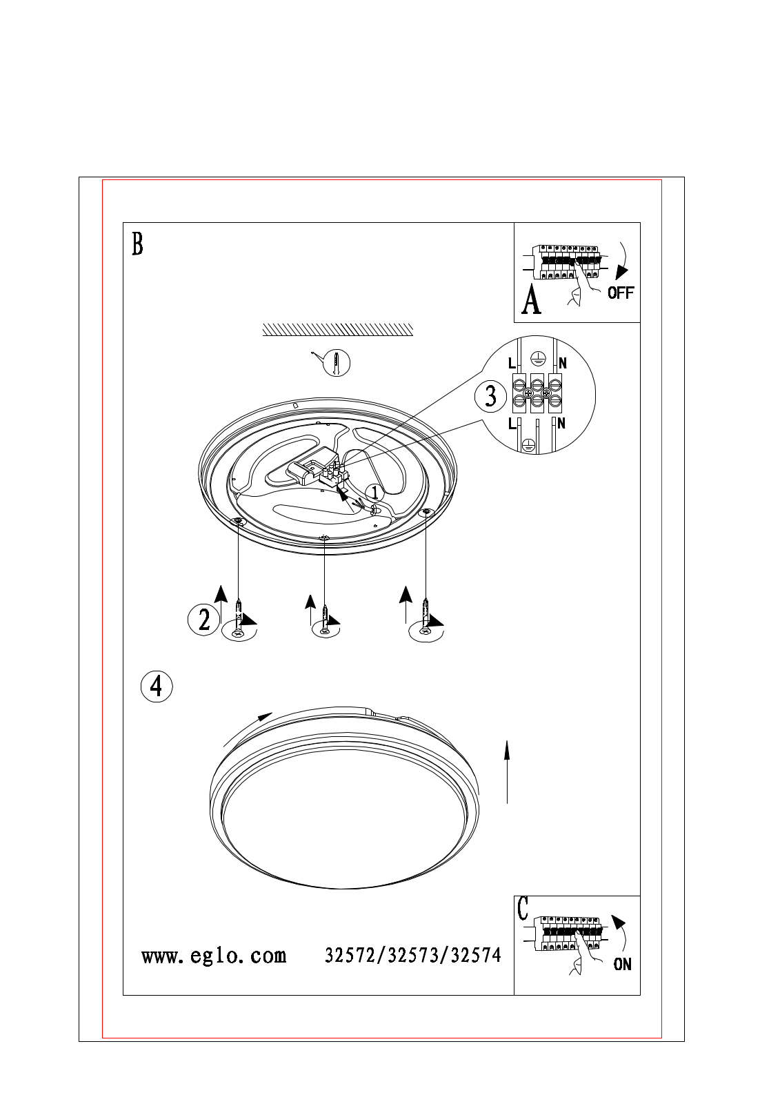 Eglo 32572 operation manual