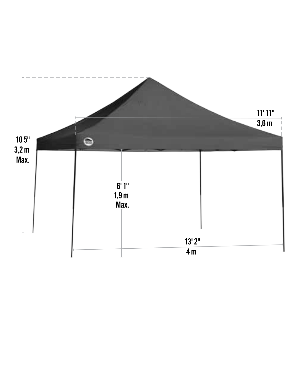 QuikShade ZDZ10012 Dimensions - ManualMachine.com