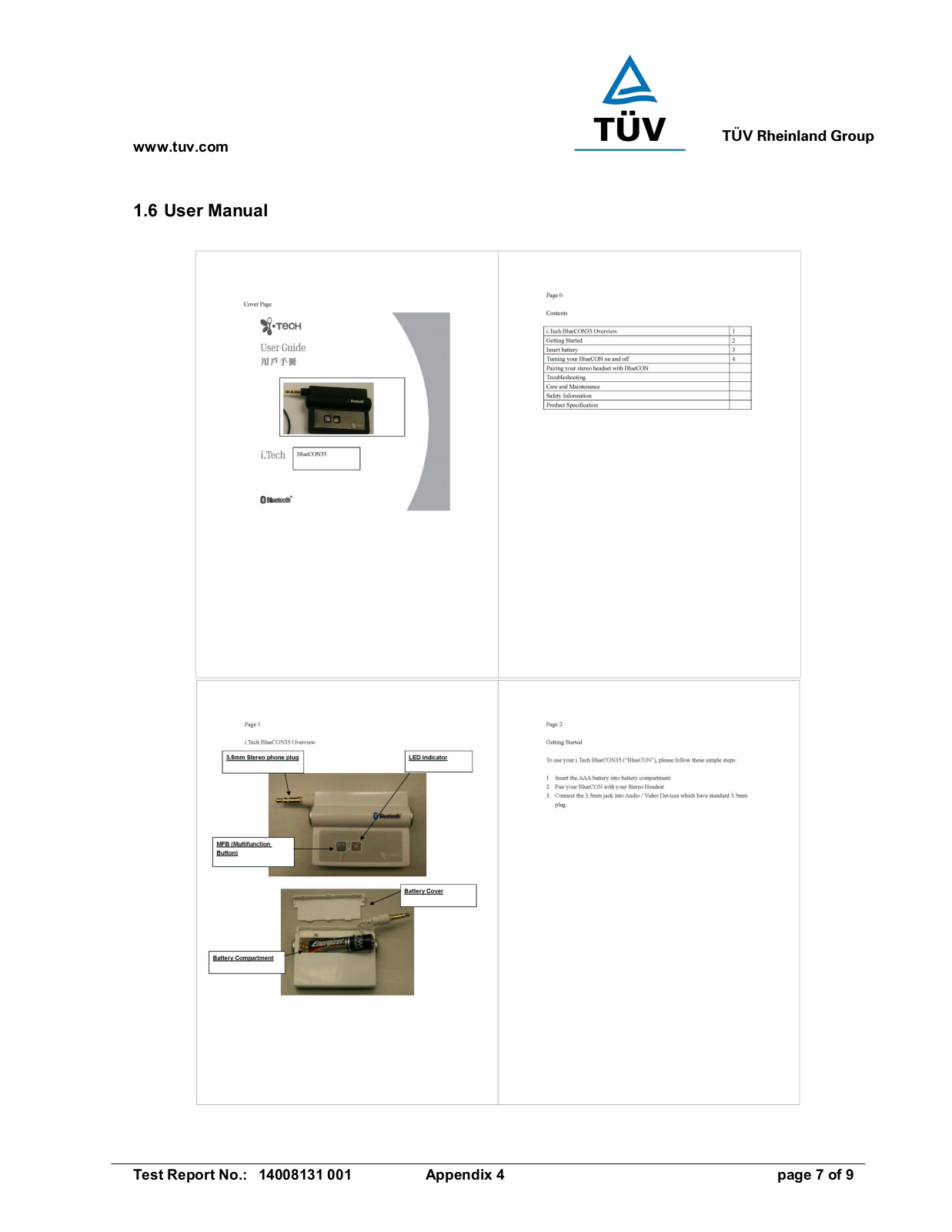 i Tech Dynamic C51 A04089 XX User Manual