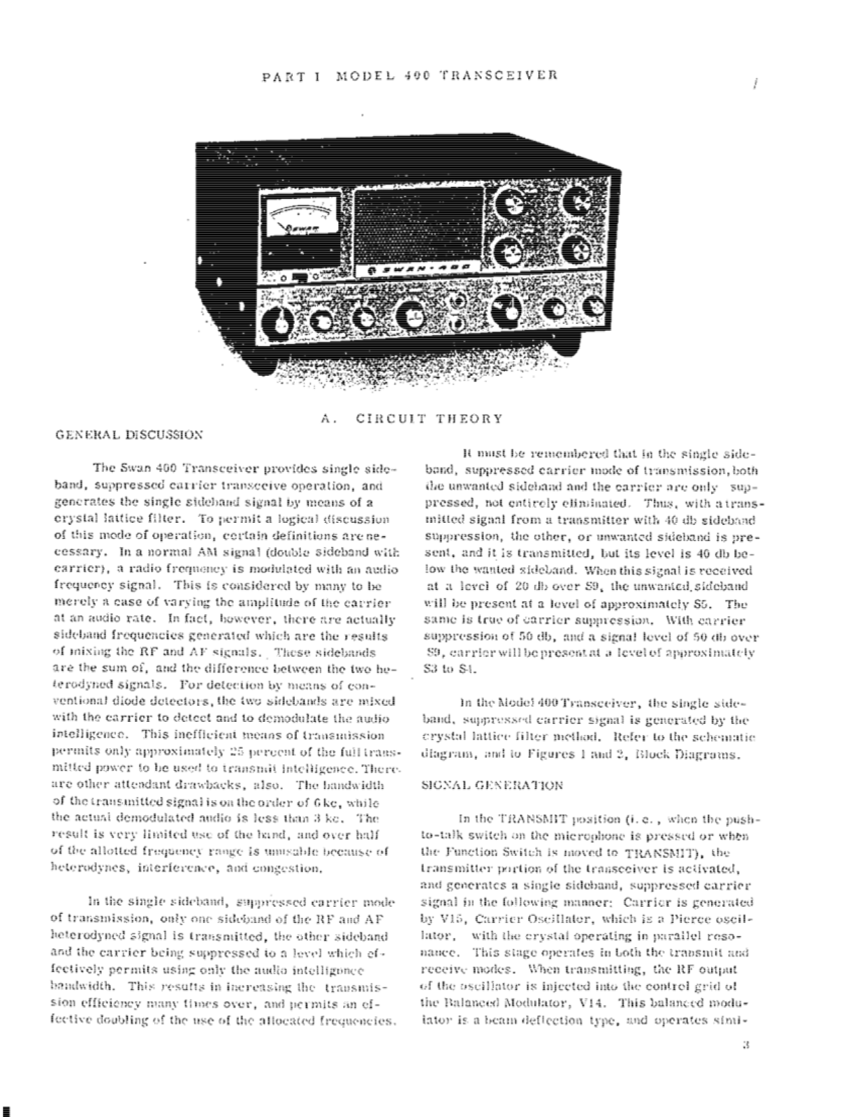 Swan 400 User Manual (PAGE 03)