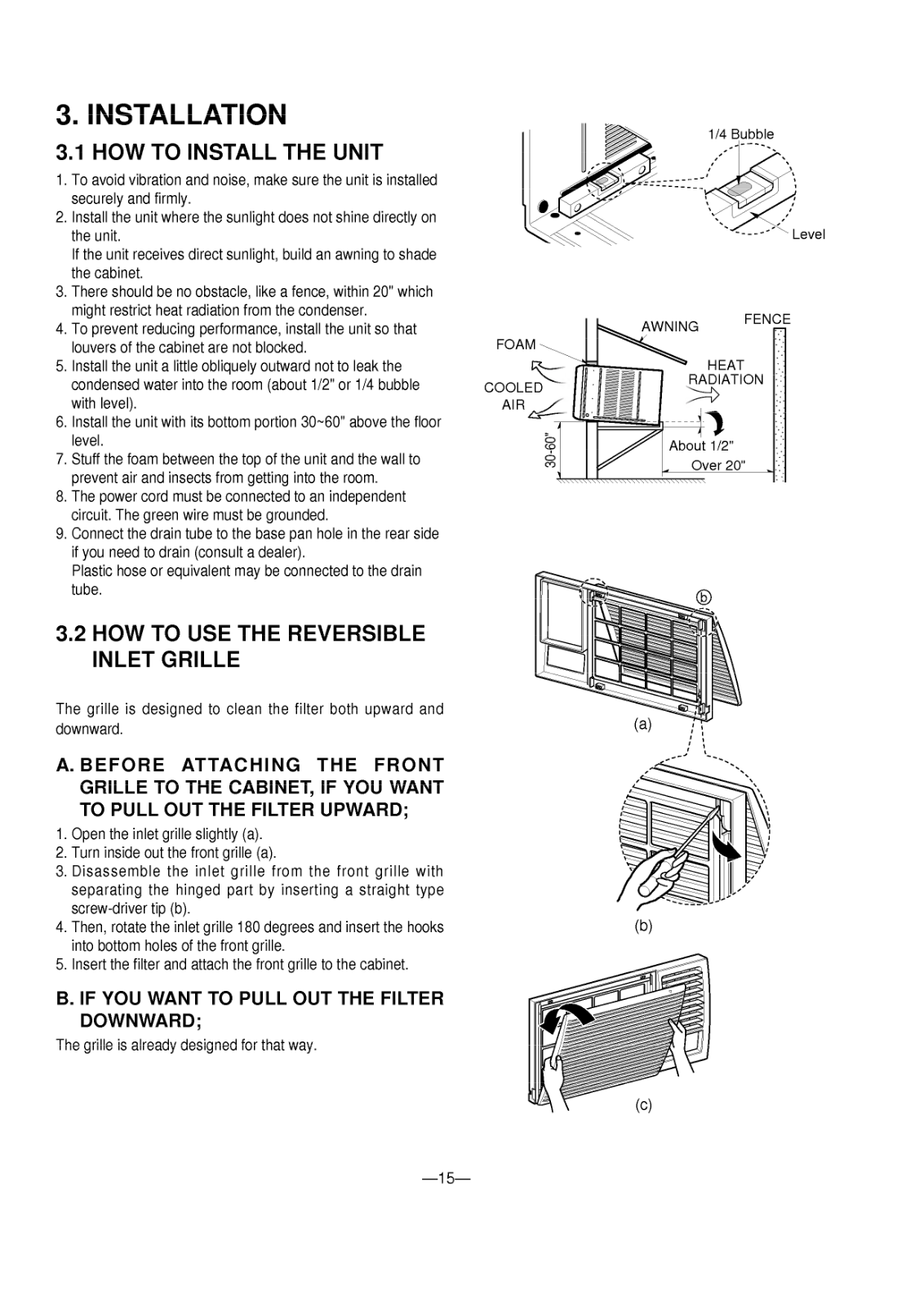 Goldstar Wm1803 Installation Instruction