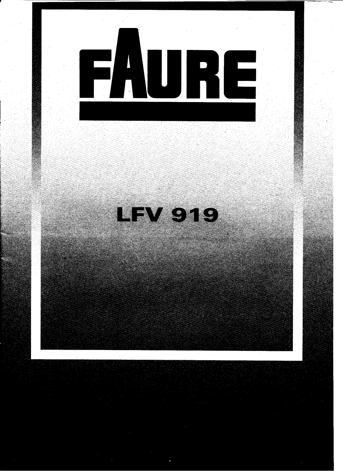 Faure LFV919 User Manual