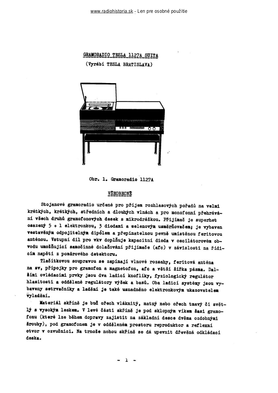 Tesla 1127 Suita User Manual