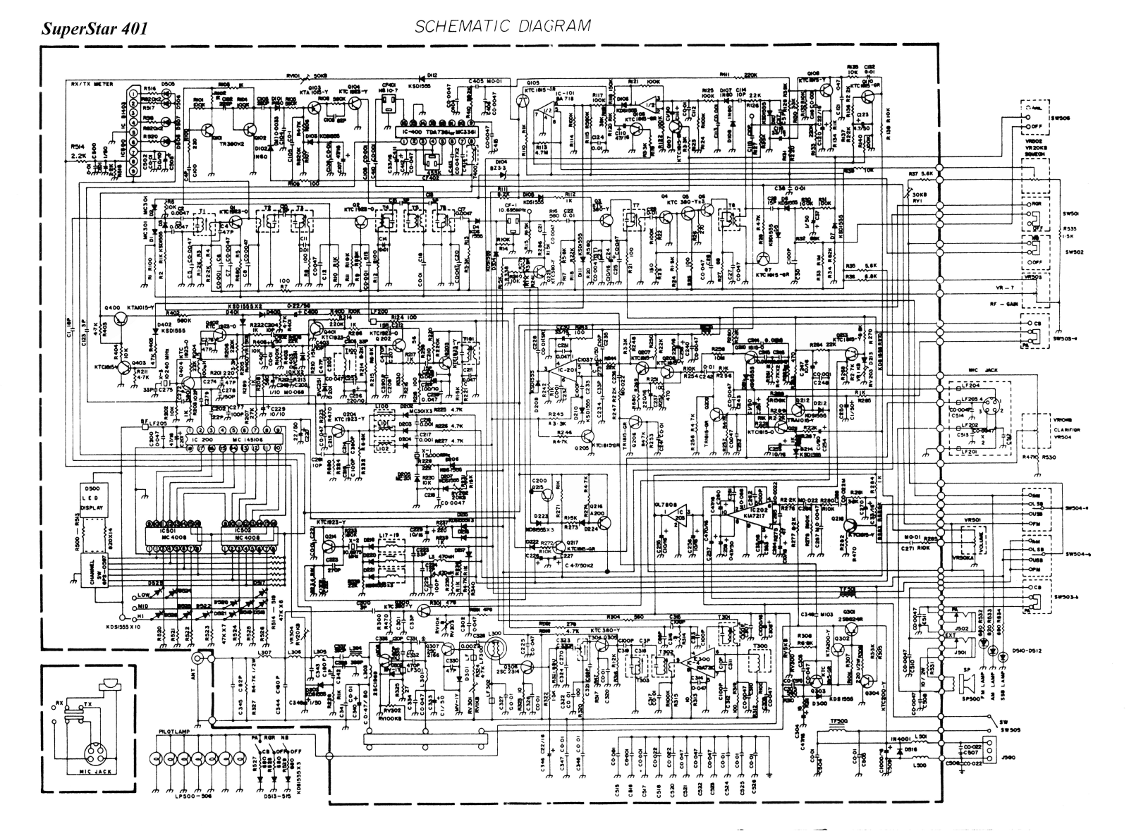 SuperStar 401 Schematic diagram - ManualMachine.com