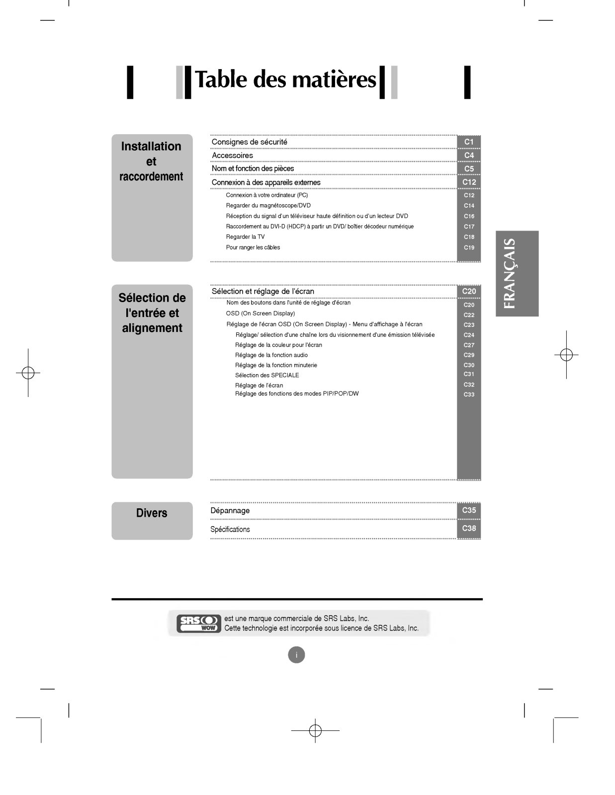 LG M2343A-BZ User Manual