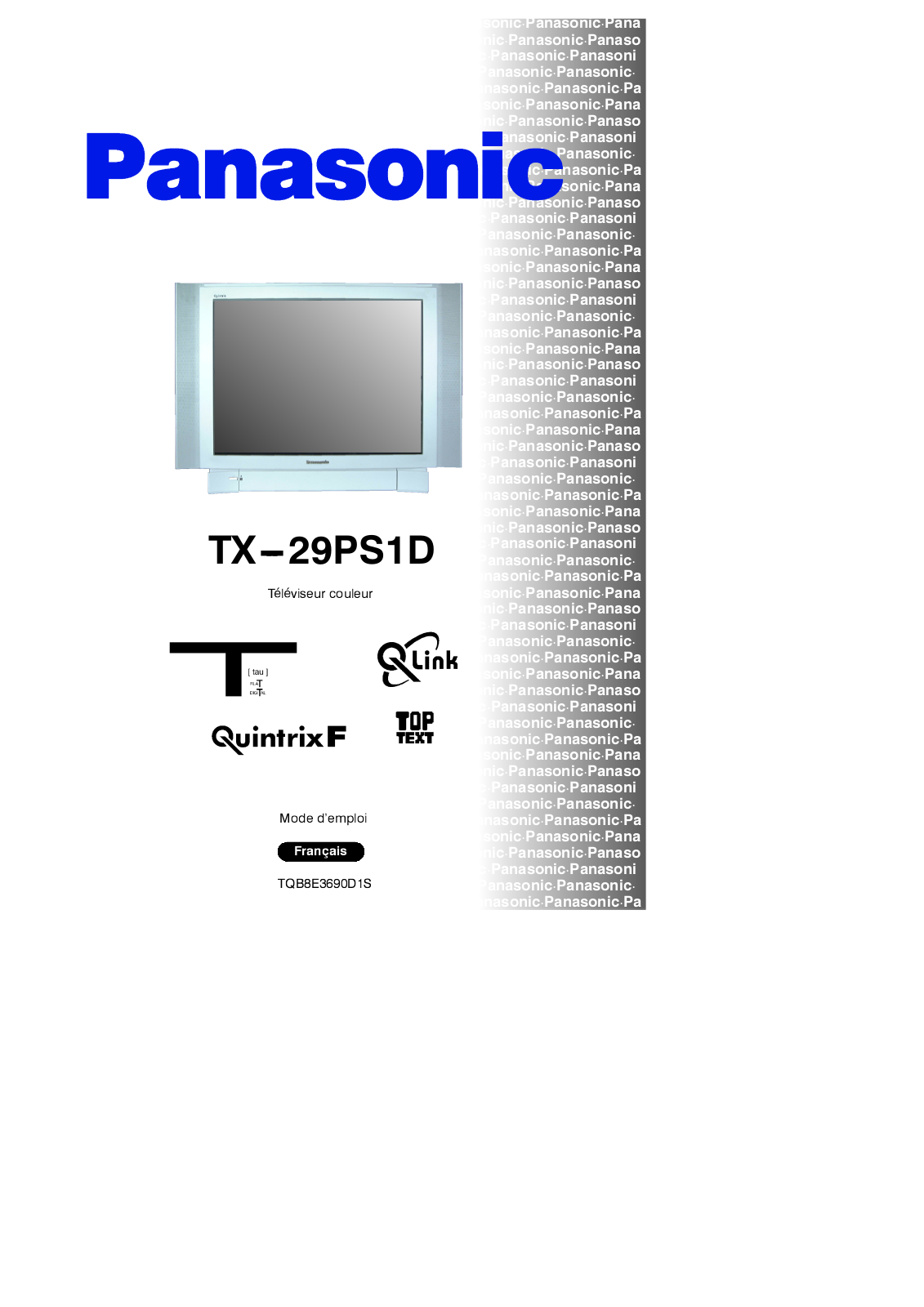 PANASONIC TX-29PS1D User Manual