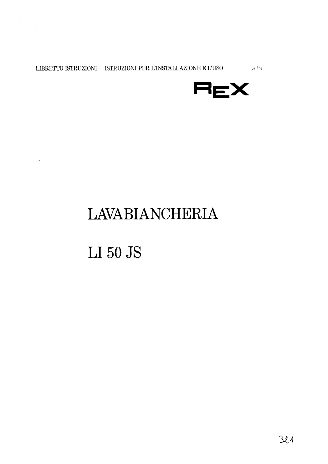 Rex LI50JS User Manual