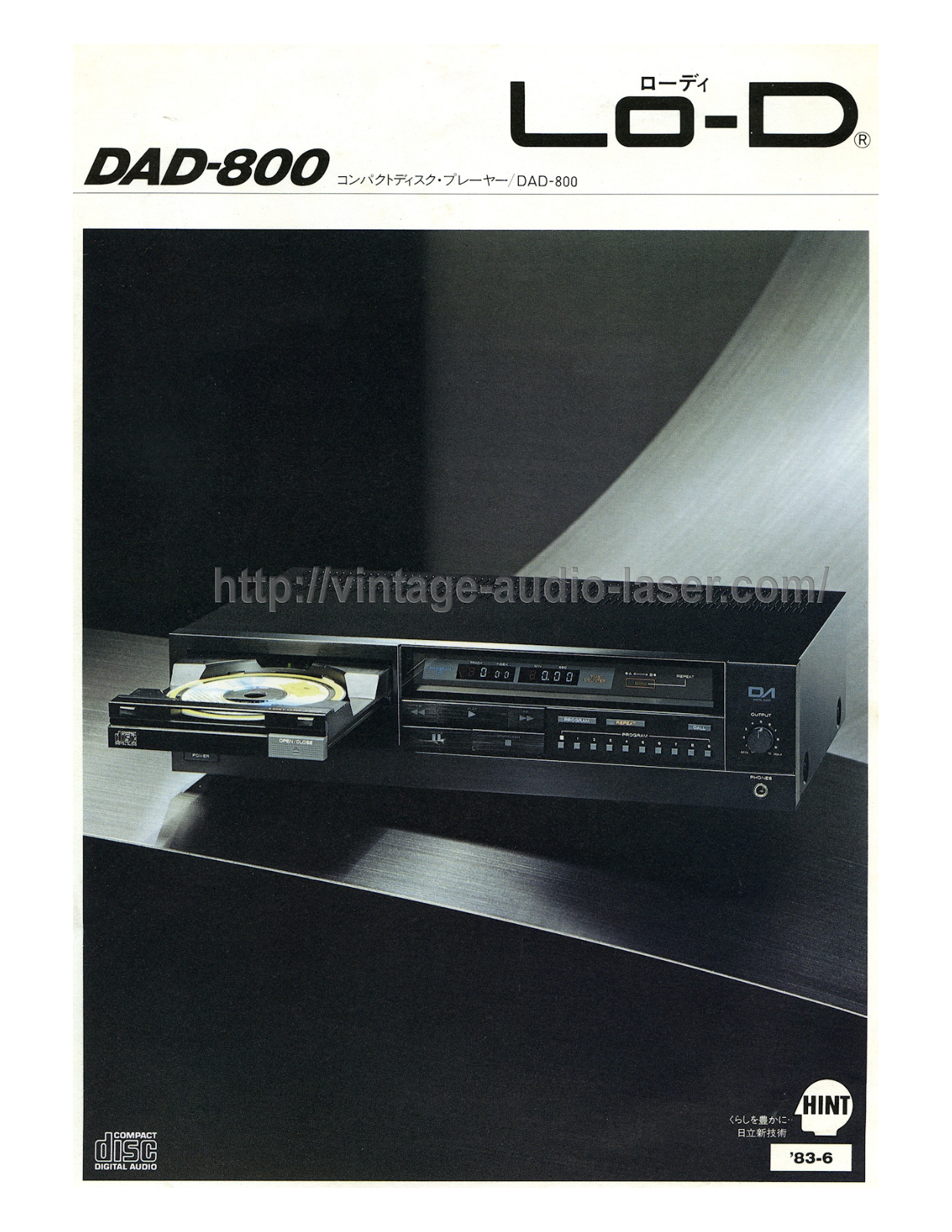 Hitachi DA-800 Brochure