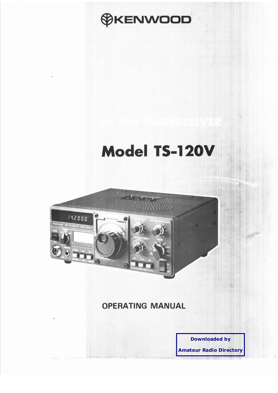 Kenwood TS-120V User Guide