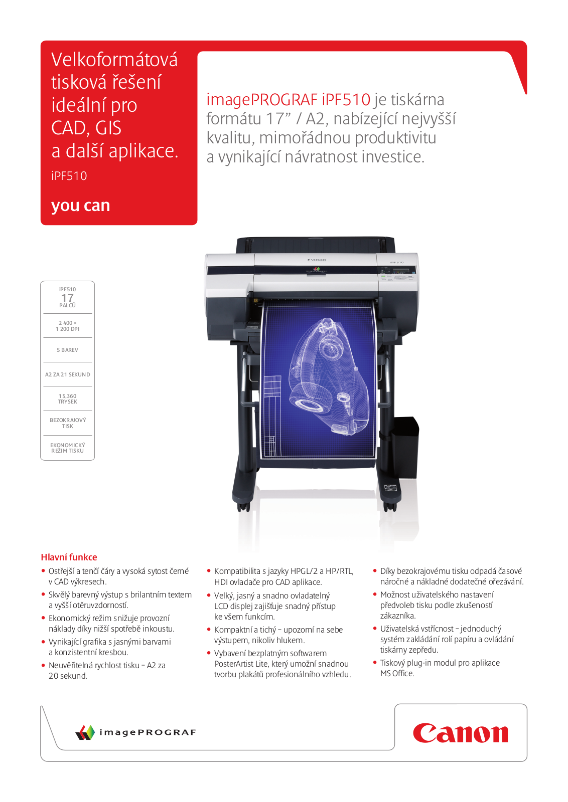 Canon IMAGEPROGRAF IPF510 BROCHURE