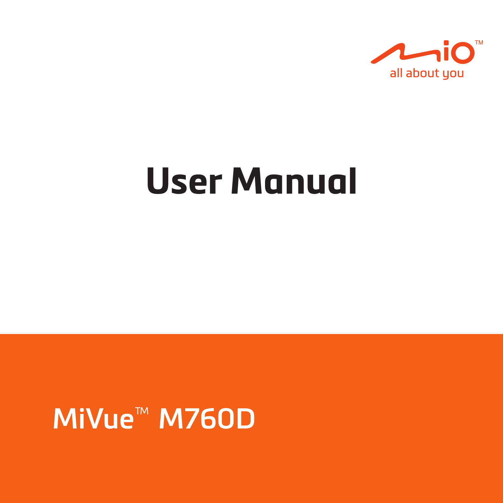 Mio MiVue M760D User Manual