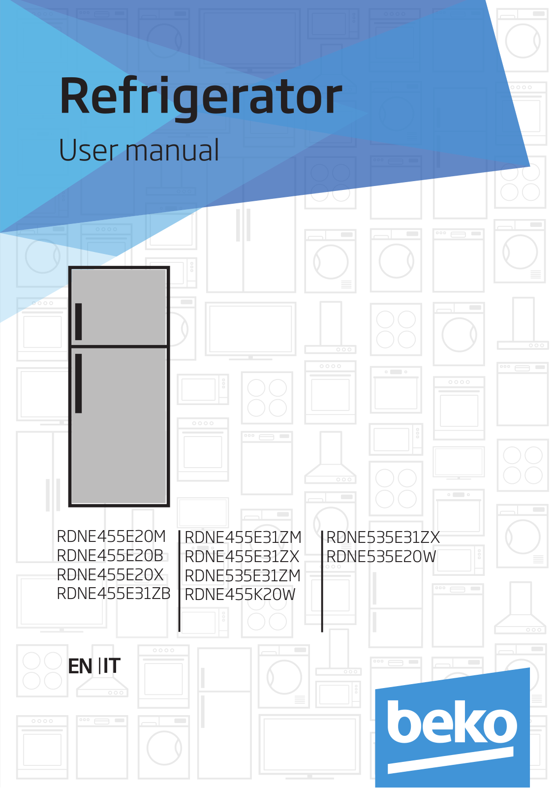 Beko RDNE455E20M, RDNE455E20B, RDNE455E20X, RDNE455E31ZB, RDNE455E31ZM User manual