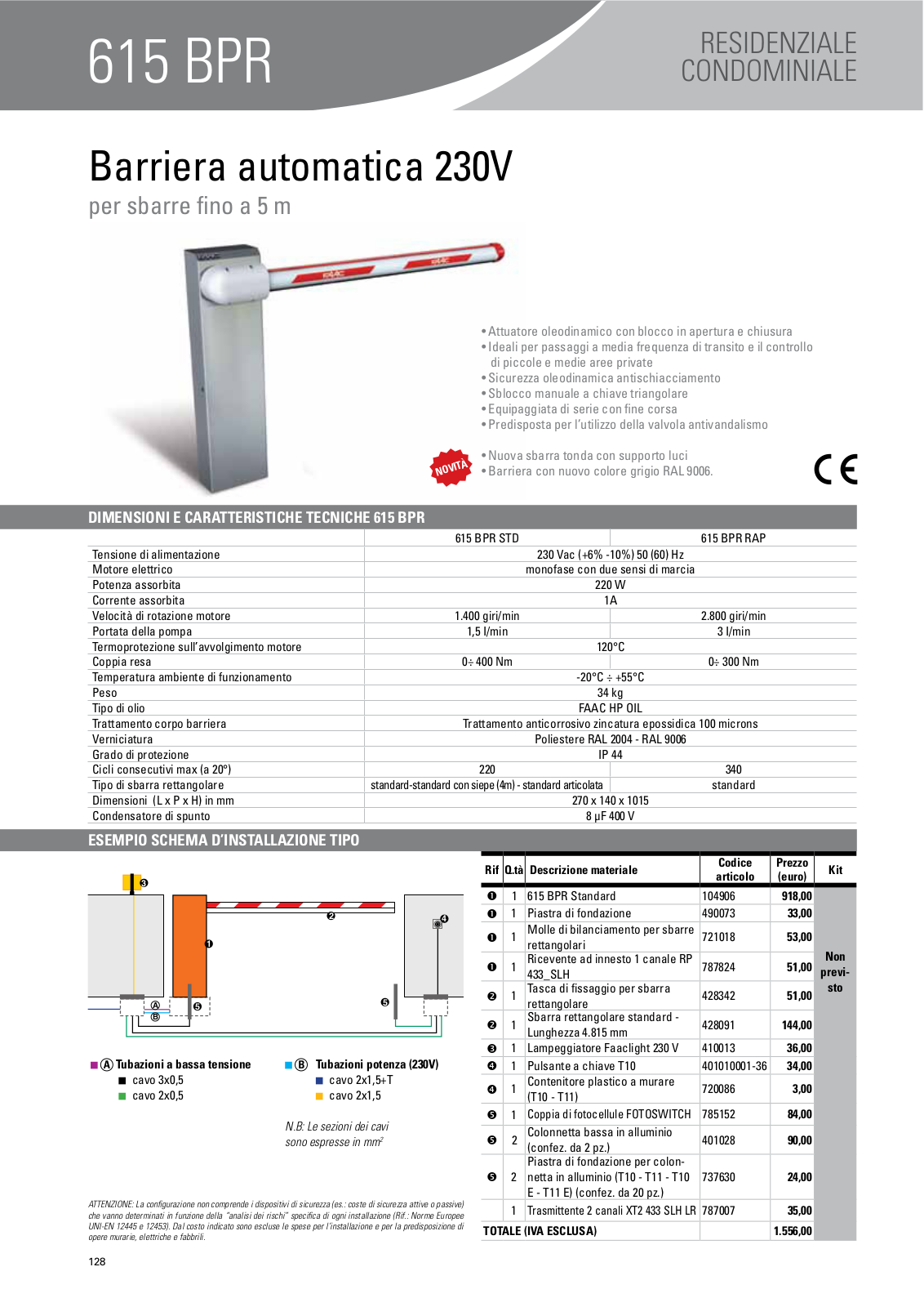 Faac 615 BPR User Manual