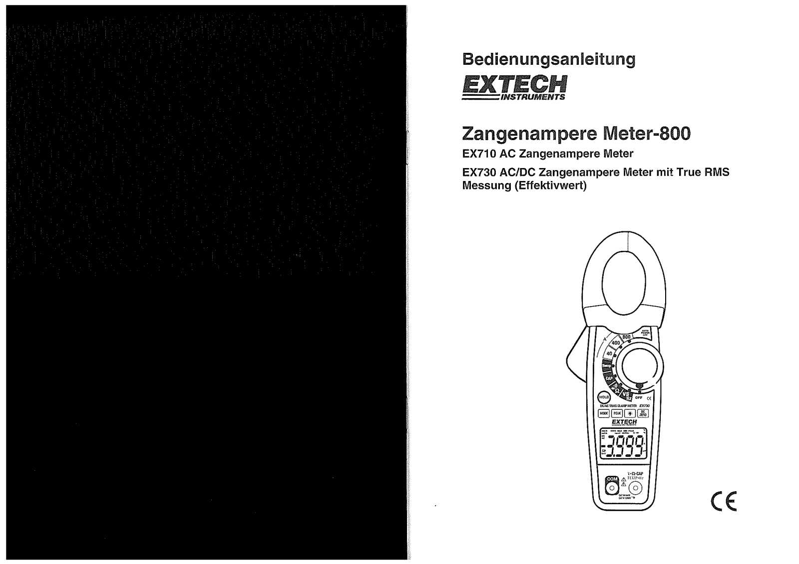 Extech EX710, EX730 User guide