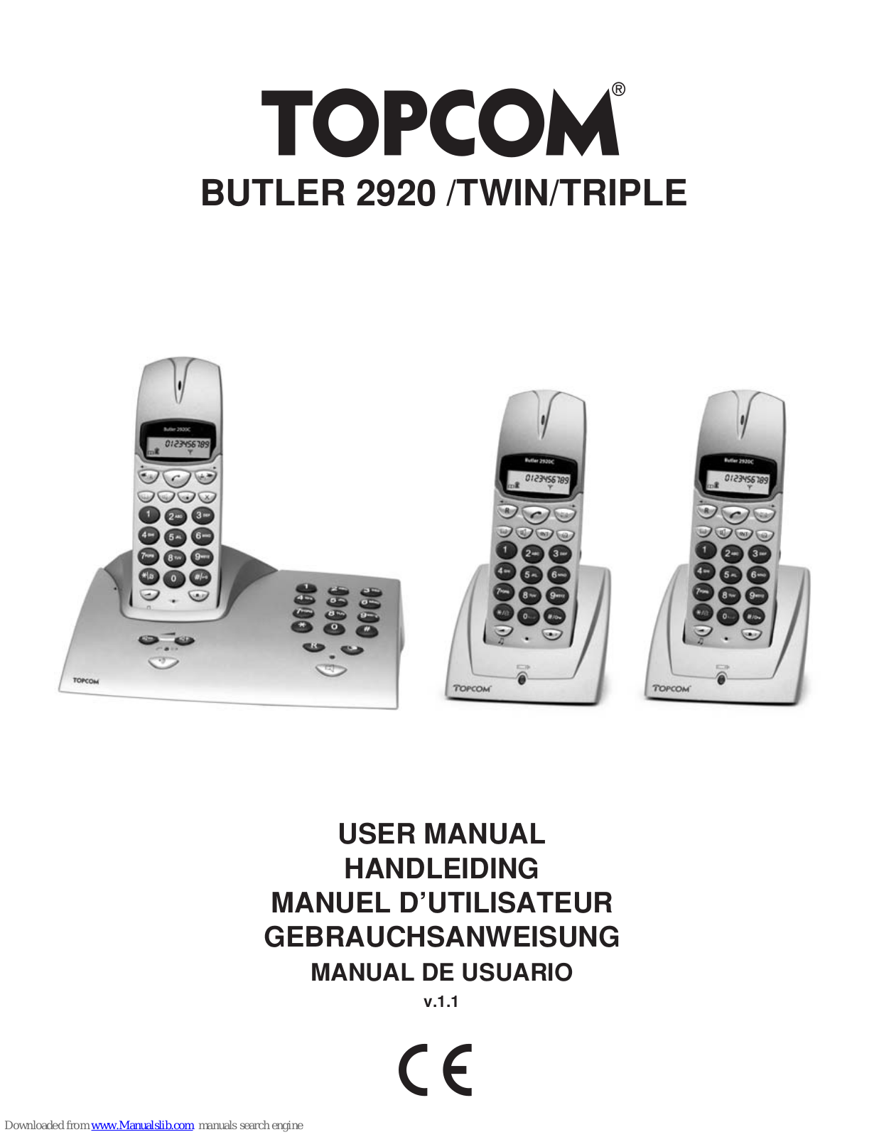 Topcom BUTLER 2920 Twin, BUTLER 2920 Trple User Manual