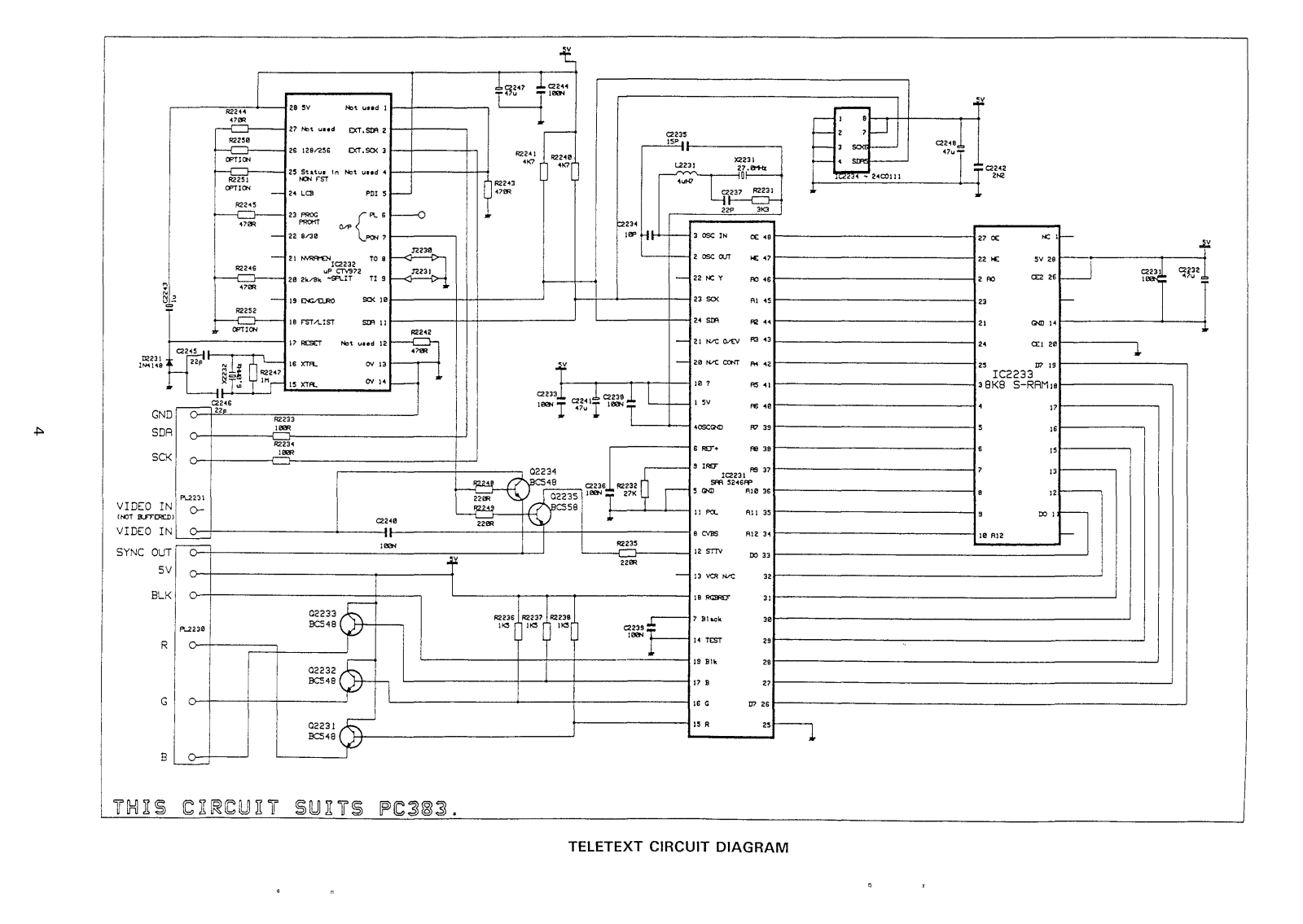Hitachi 2114 Cirquit Diagram