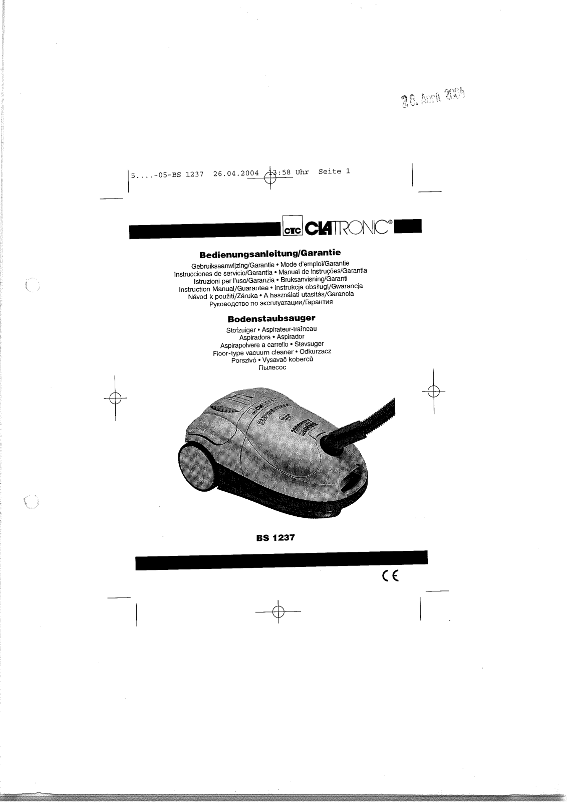 Clatronic BS 1237 User Manual