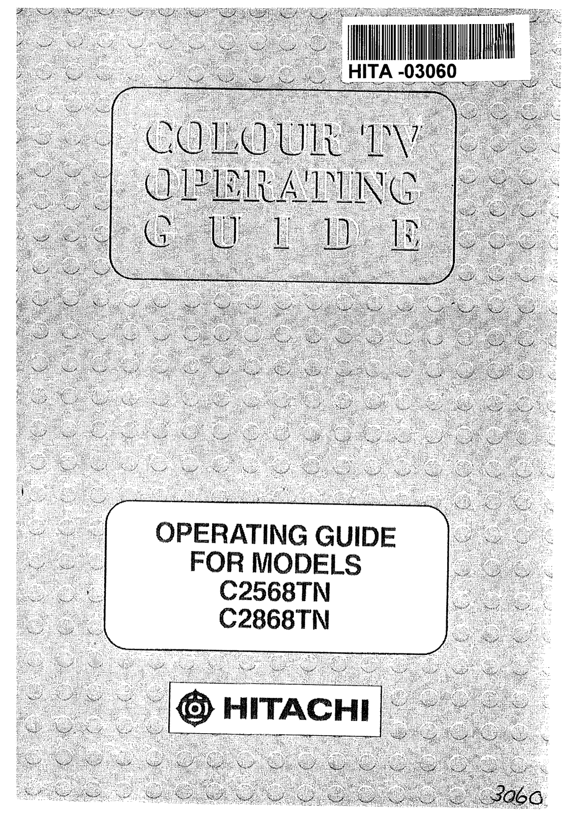 Hitachi C2568TN, C2868TN User Manual