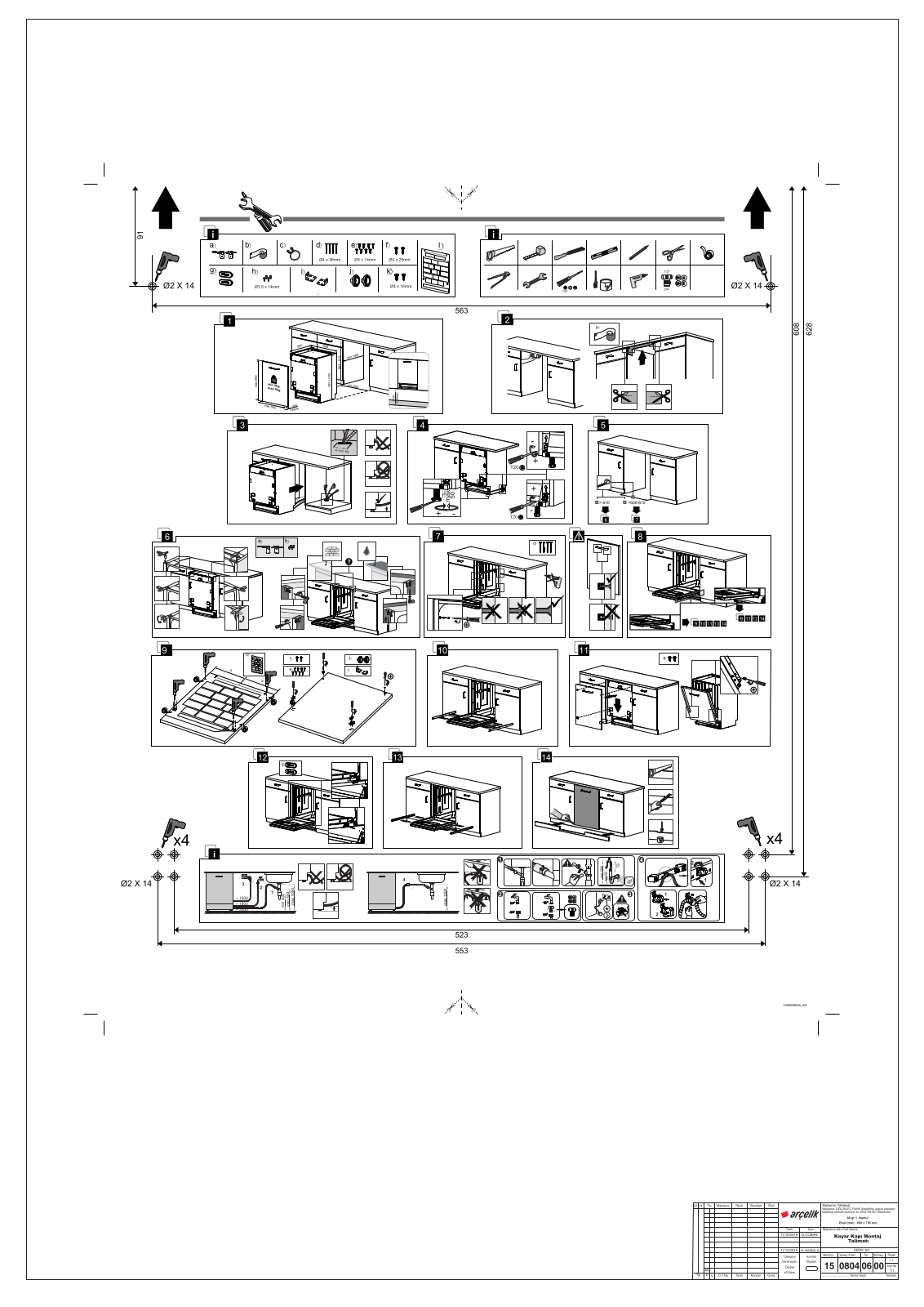 Beko DIT48530 Installation manual