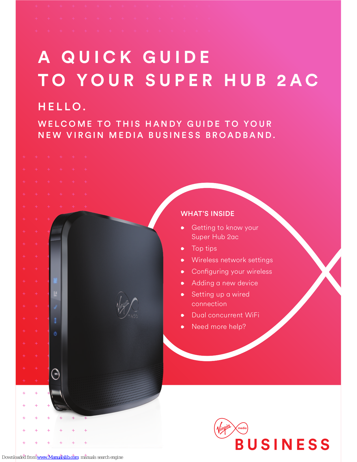 Virgin Media Super Hub 2ac Quick Manual