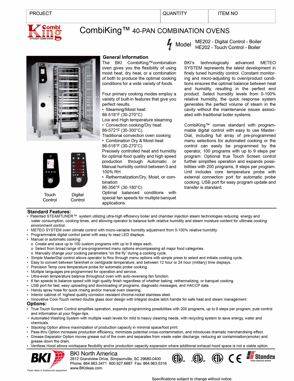 BKI HE202 User Manual