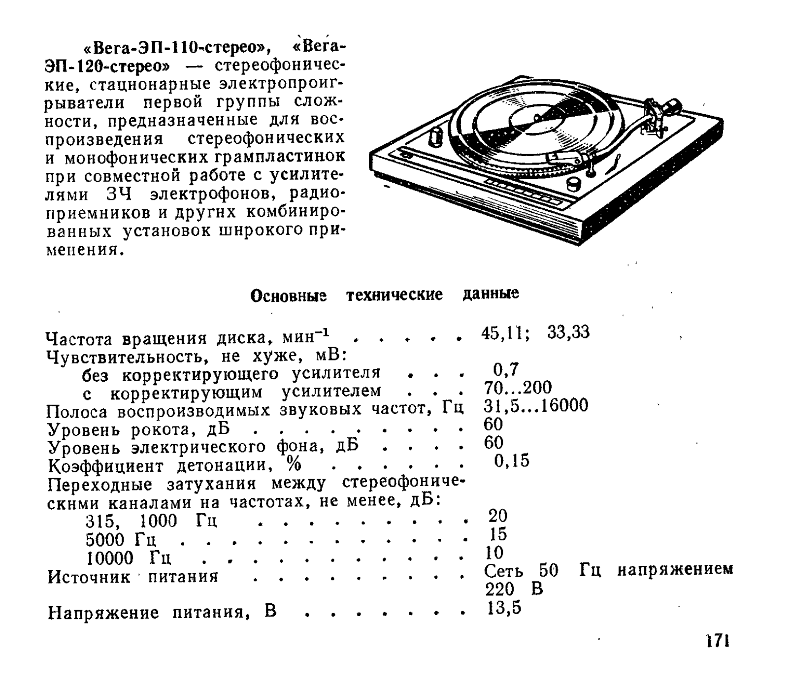 Вега ЭП-120 Service Manual Анисимов Н.В.