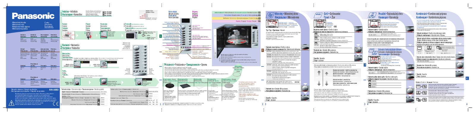 Panasonic NN-A883WBETG User Manual