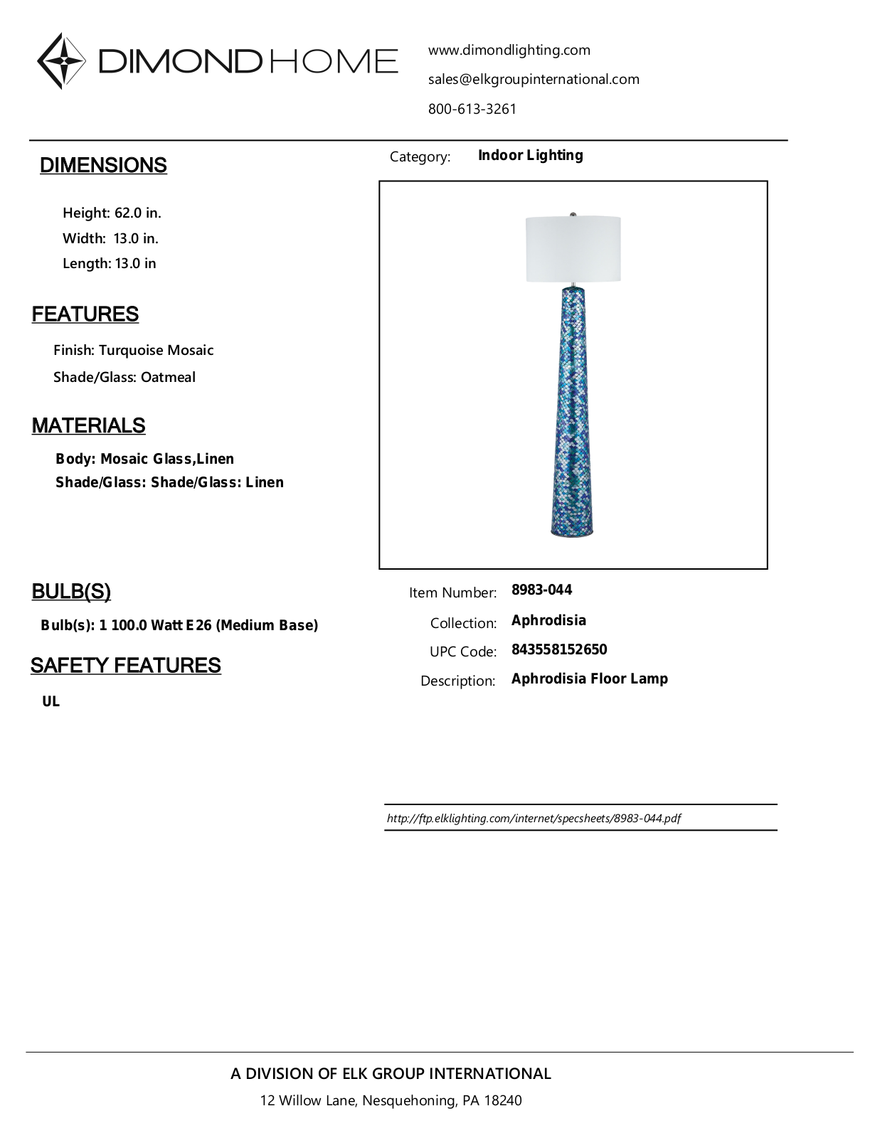 ELK Home 8983044 User Manual