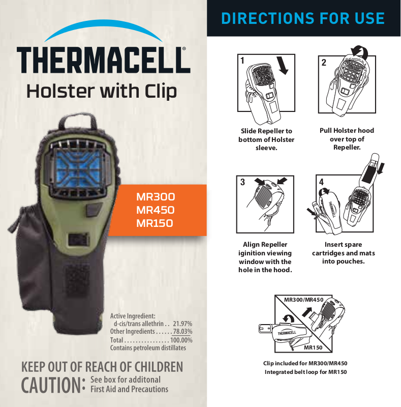 Thermacell MR450, MR300, ME150 User Manual