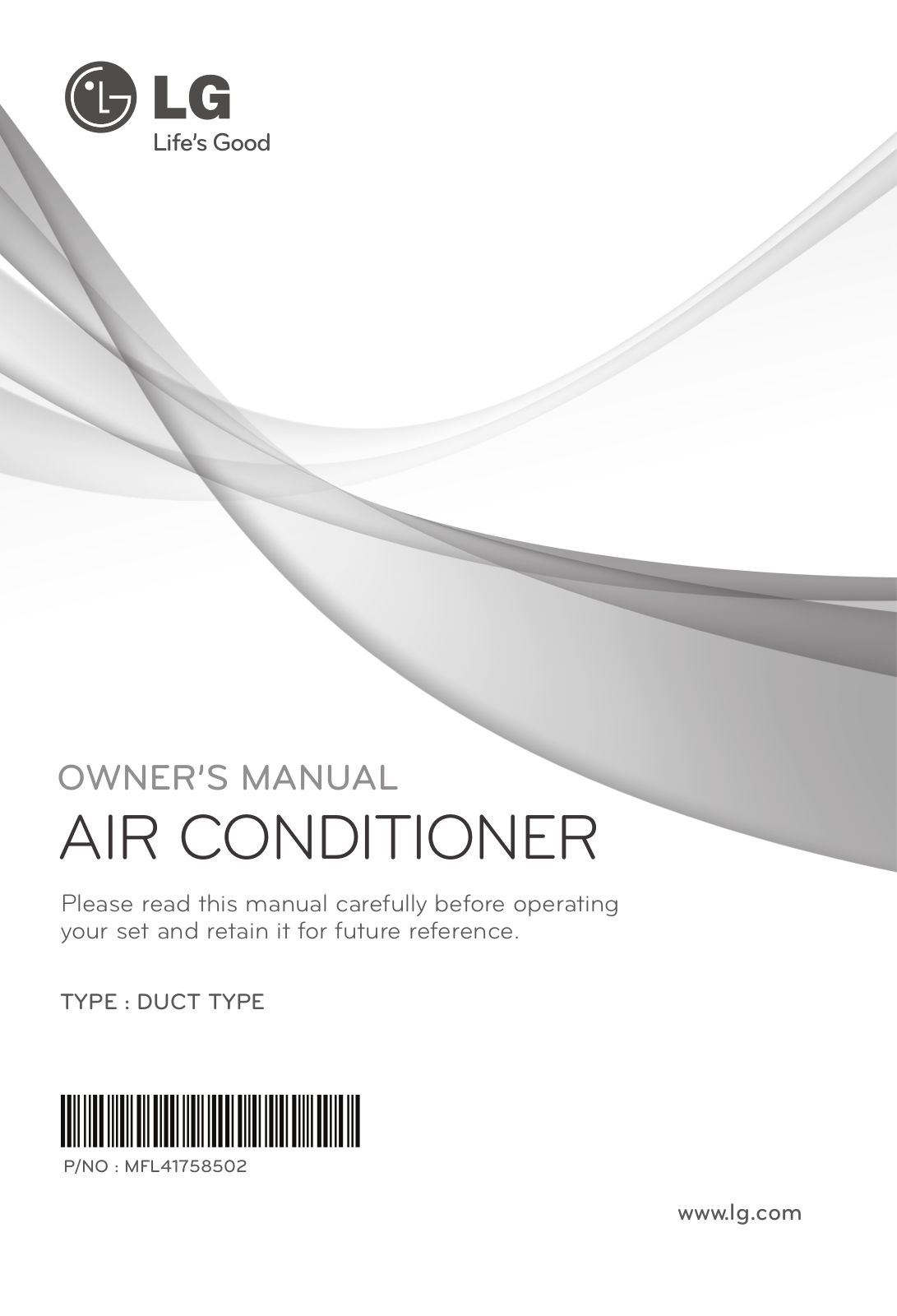 LG TBNC72088T0 Owner’s Manual