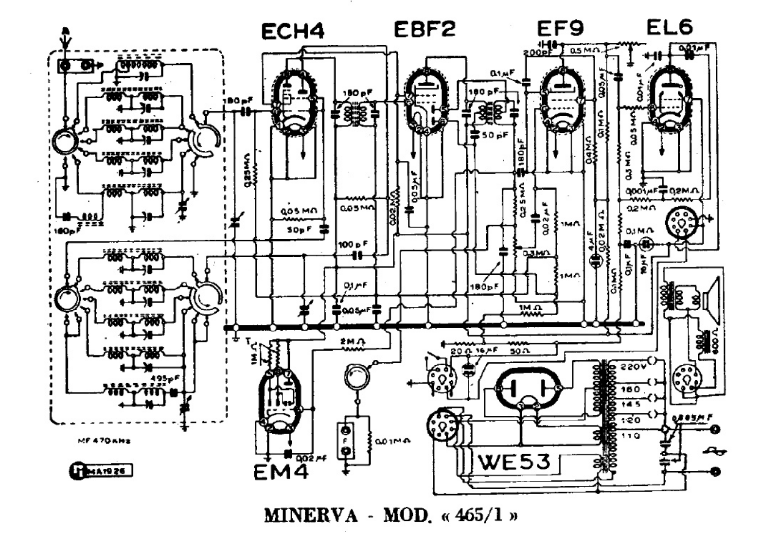 Minerva 465-1 Diagram - ManualMachine.com