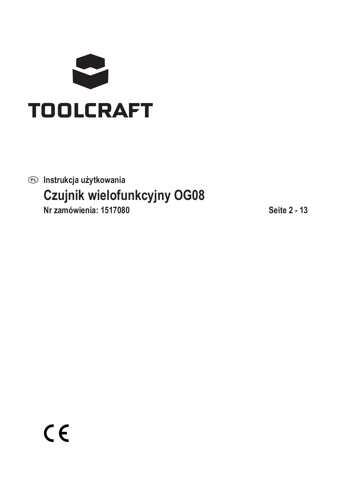 TOOLCRAFT OG08 User guide