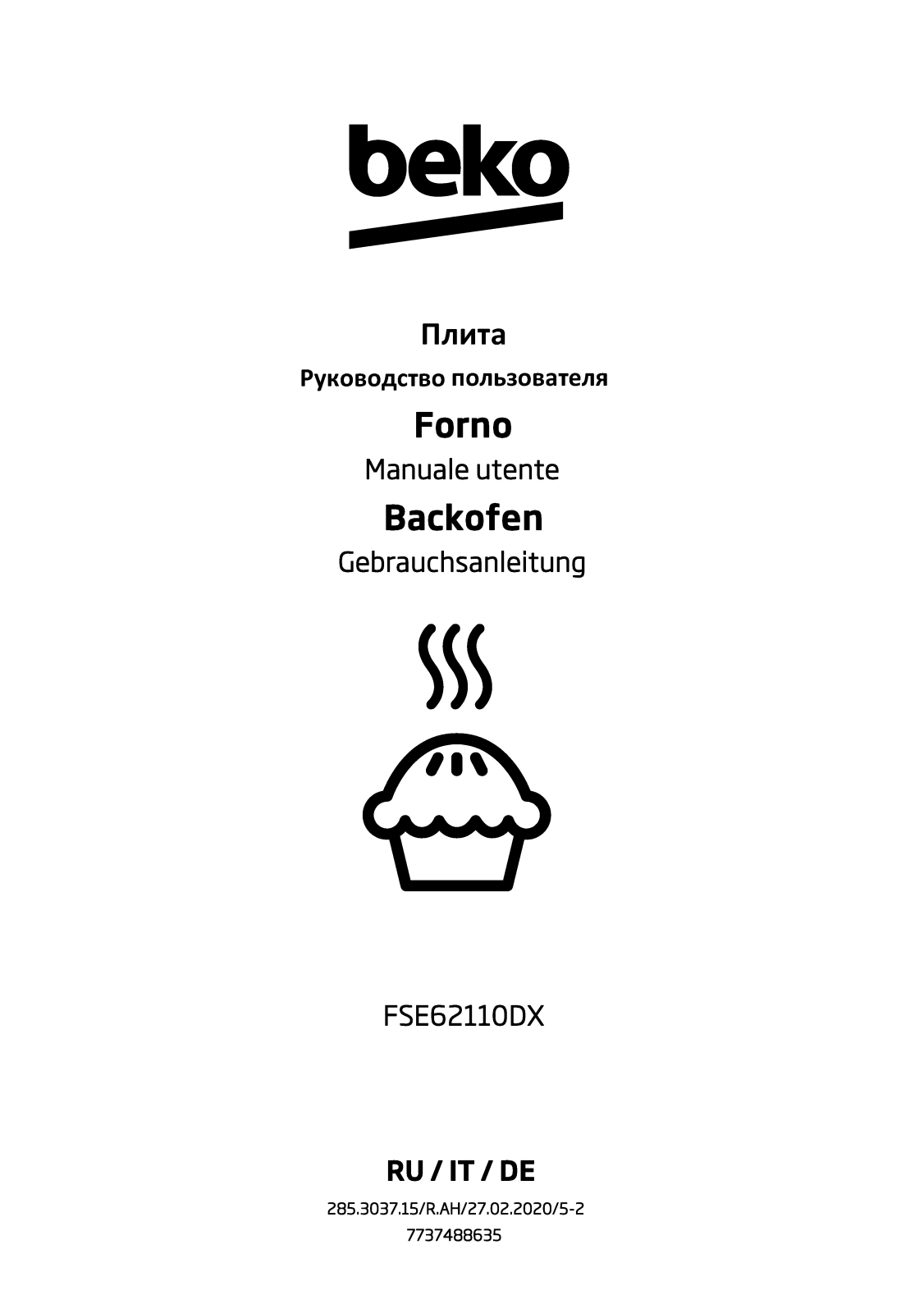 Beko FSE62110DX User manual