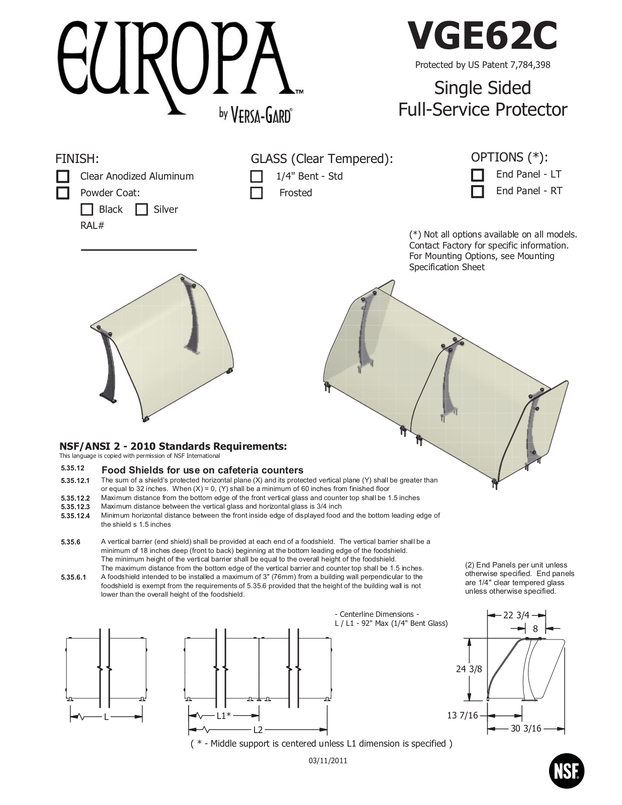 Atlas Metal VGE62C User Manual