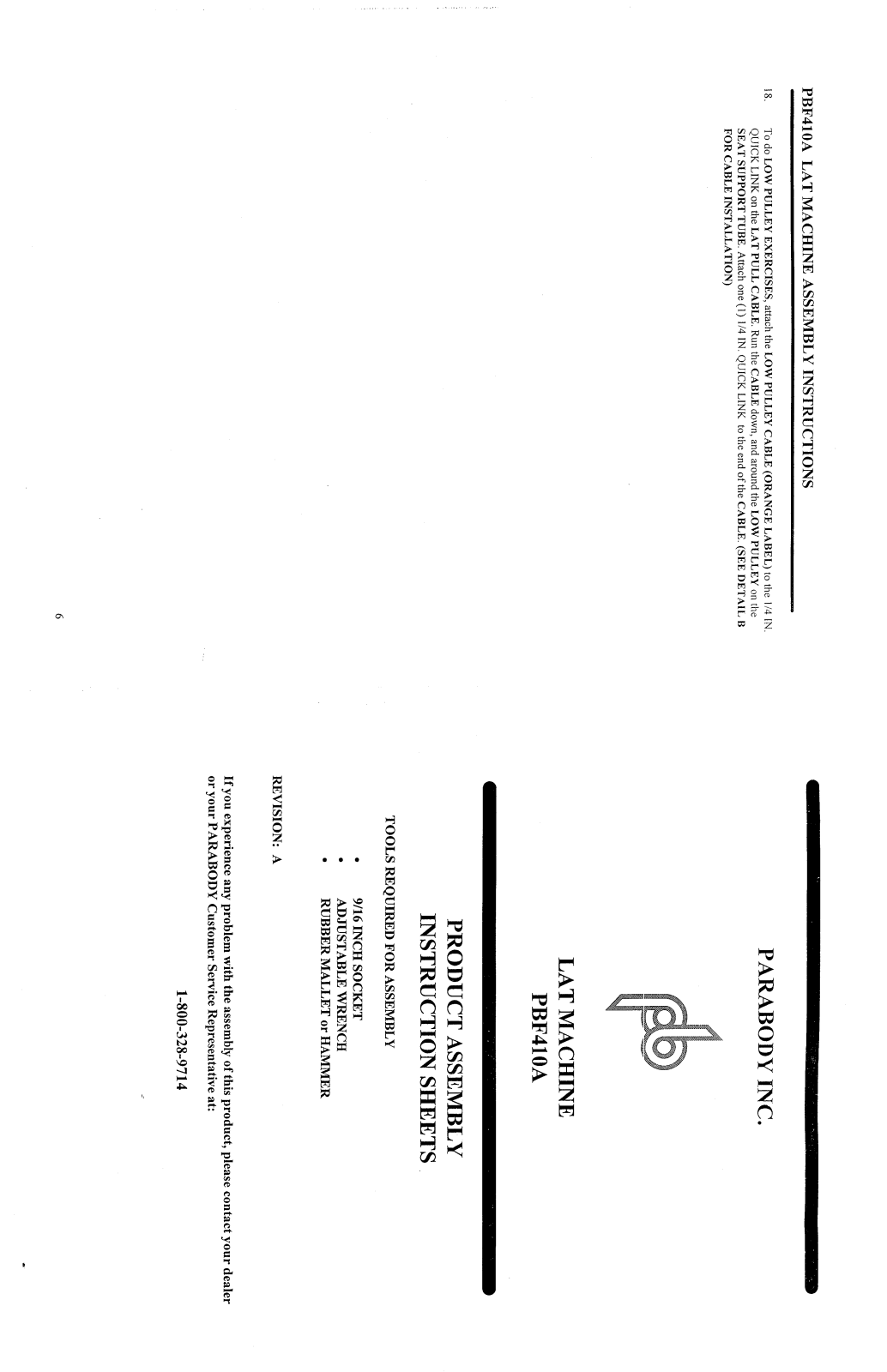 ParaBody PBF410A User Manual