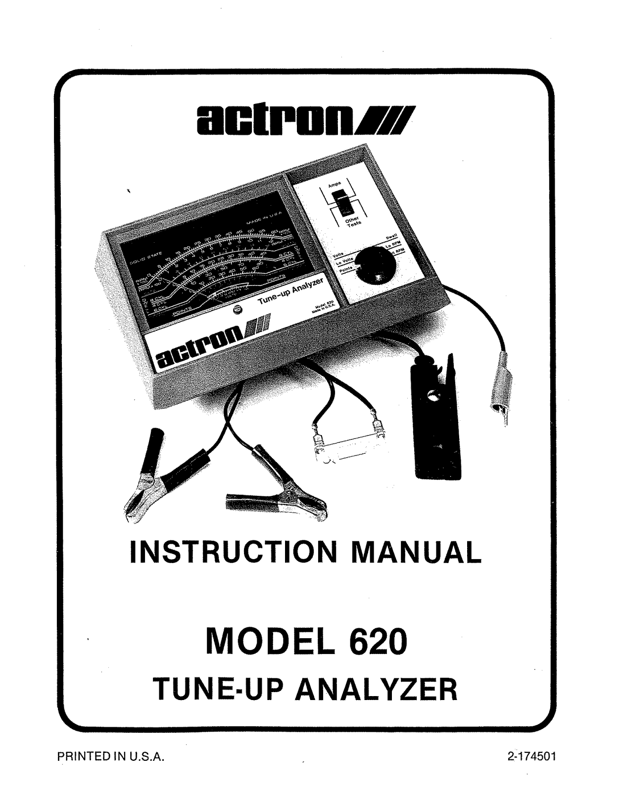 actron 620 Owners Manual