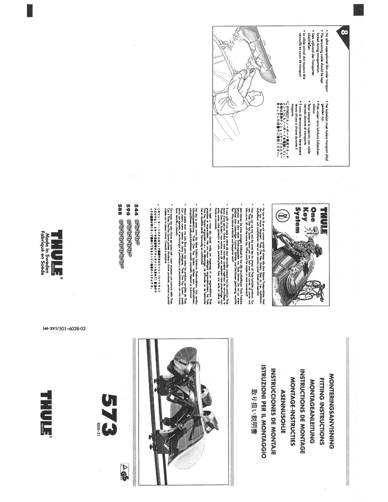 THULE 573 User Manual