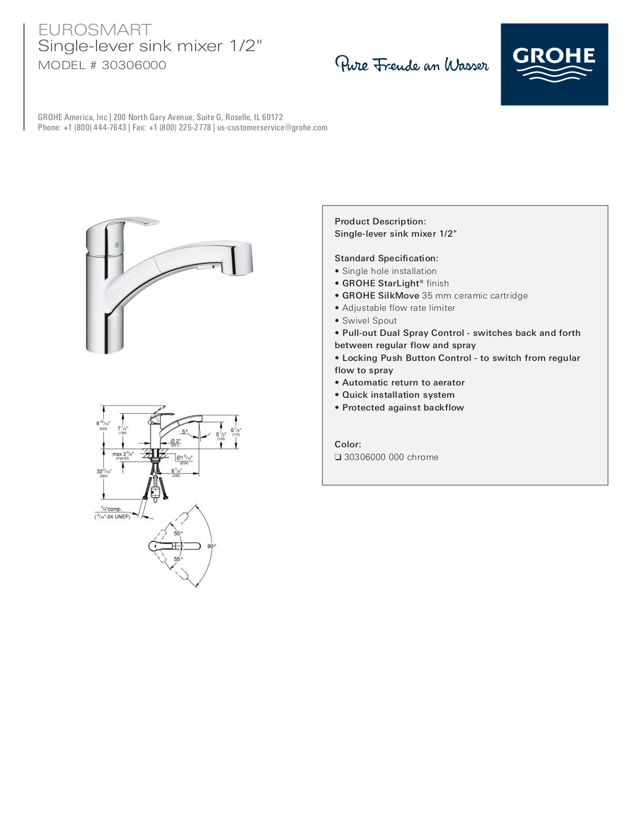 GROHE GRH5450 Specifications - ManualMachine.com