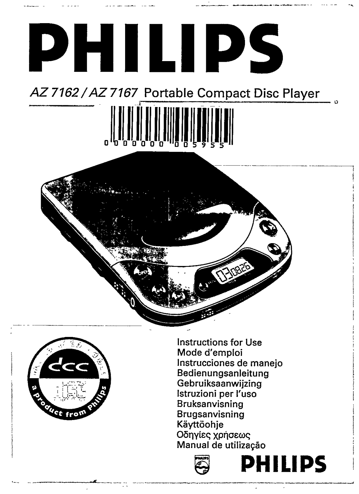 Philips AZ 7162-00 User Manual