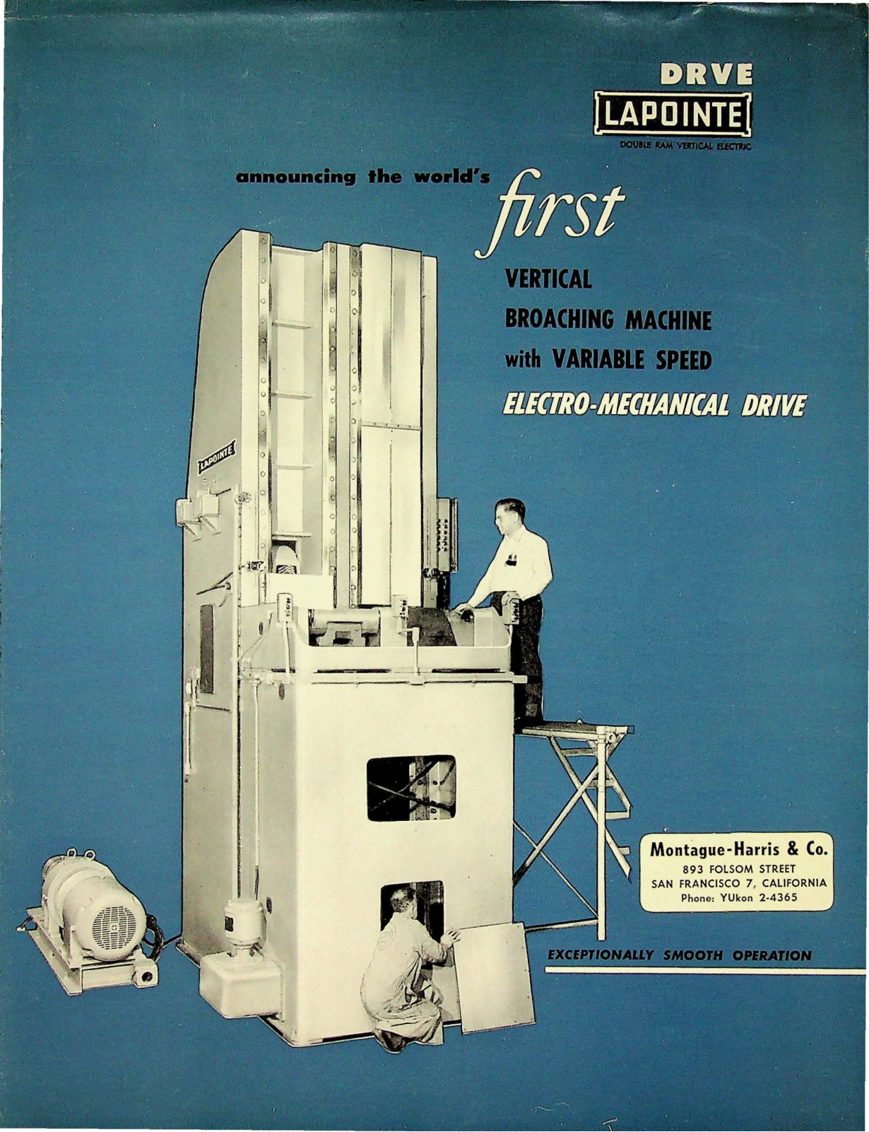 LaPointe Machine Tool Variable Speed Vertical Broaching Machine Other - ManualMachine.com