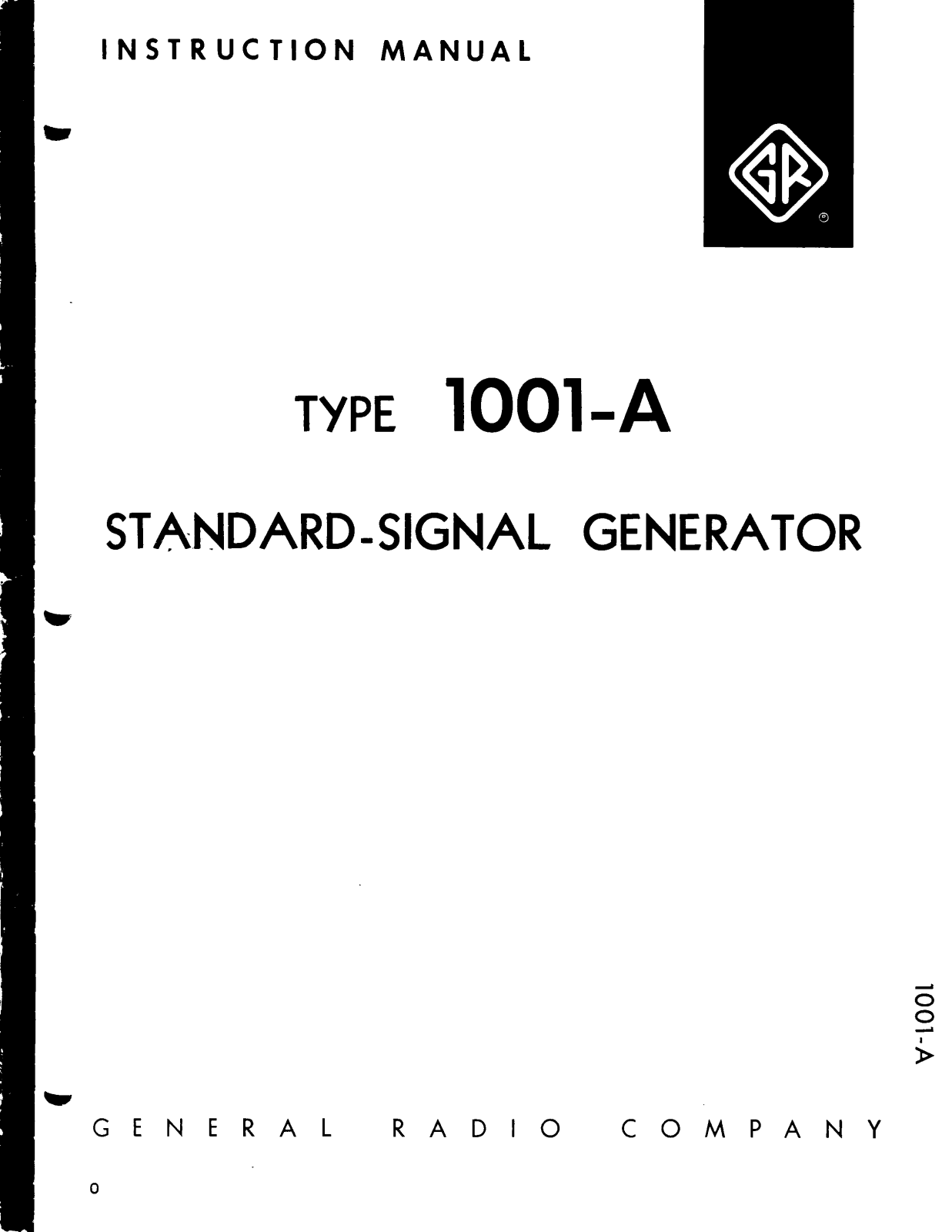 General Radio 1001a schematic