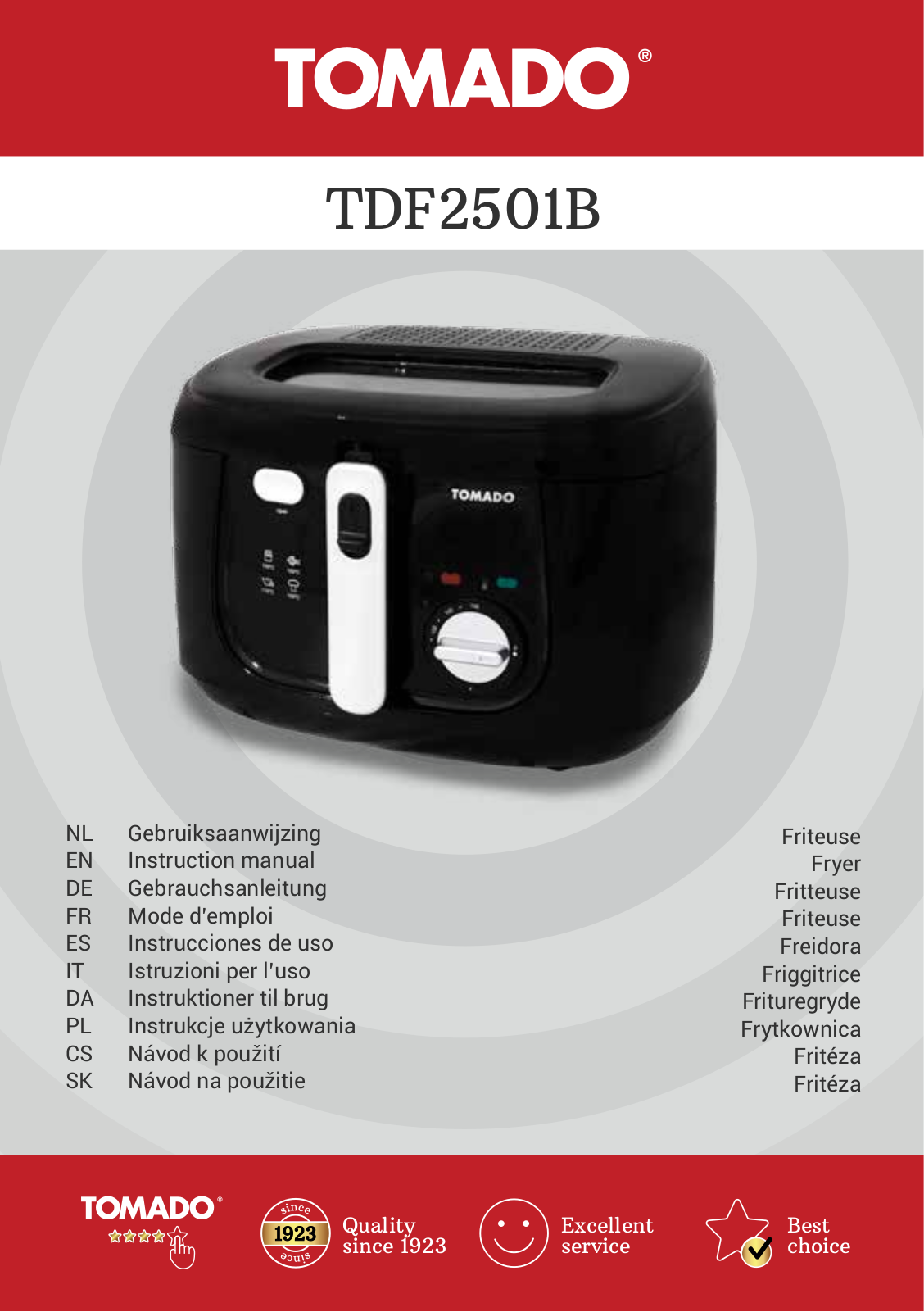 Tomado TDF2501B User guide - ManualMachine.com