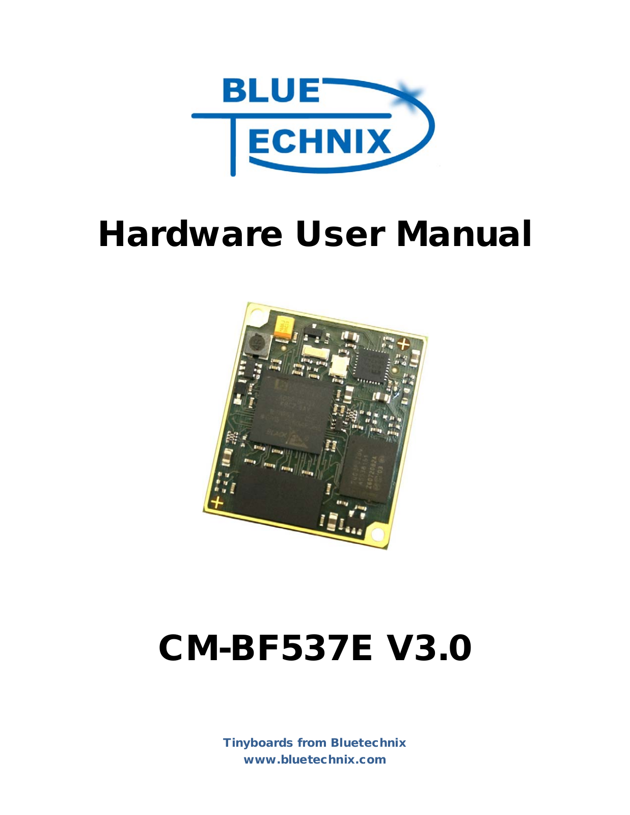 BLUETECHNIX CM-BF537E User Manual V3.0