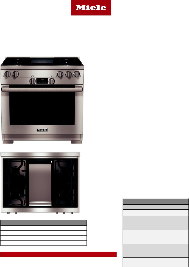 Miele HR 1136-1 GD Specifications