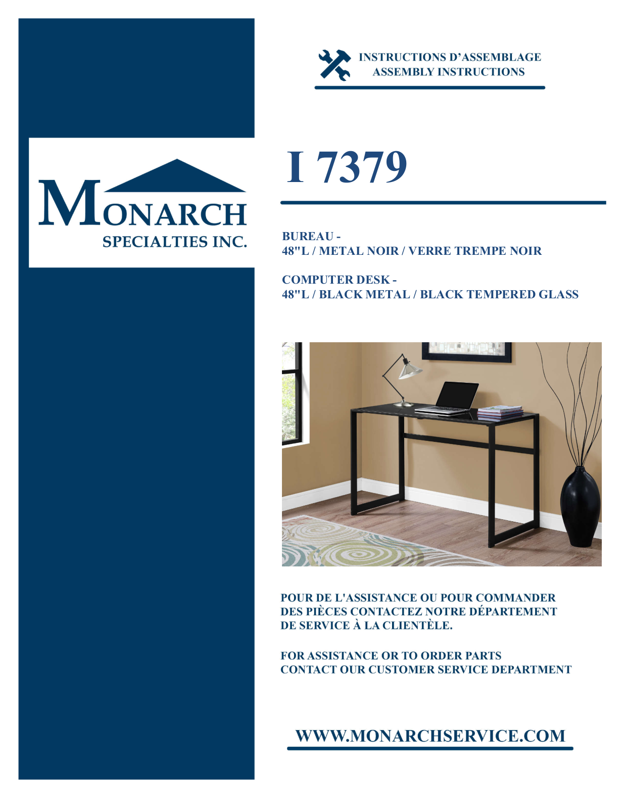 Monarch I7379 Assembly Guide - ManualMachine.com
