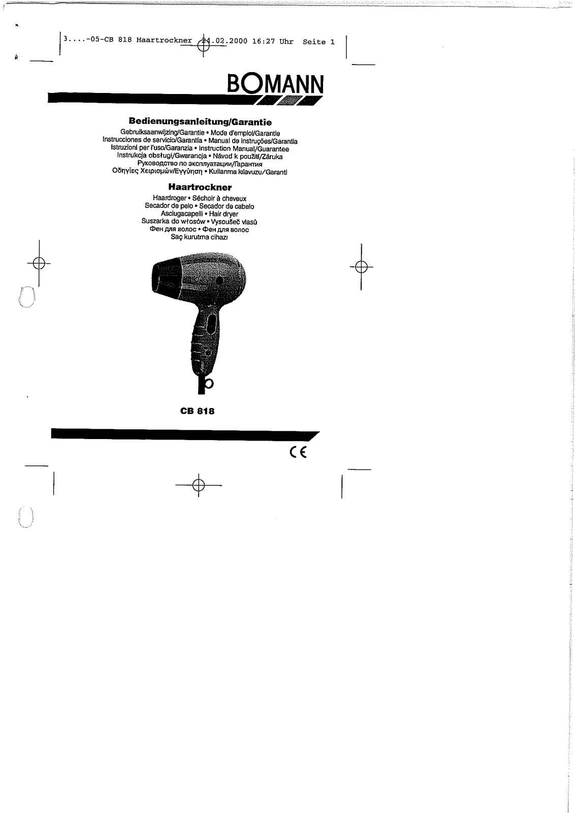 Bomann CB 818 User Manual