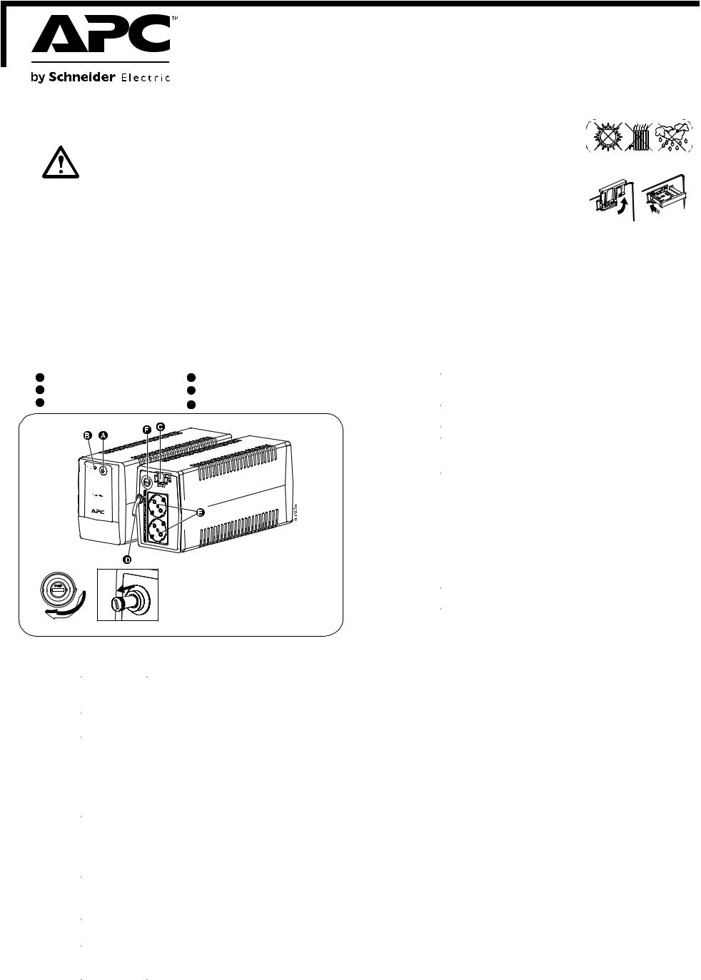 APC BX650LI, BX650LI-GR User manual